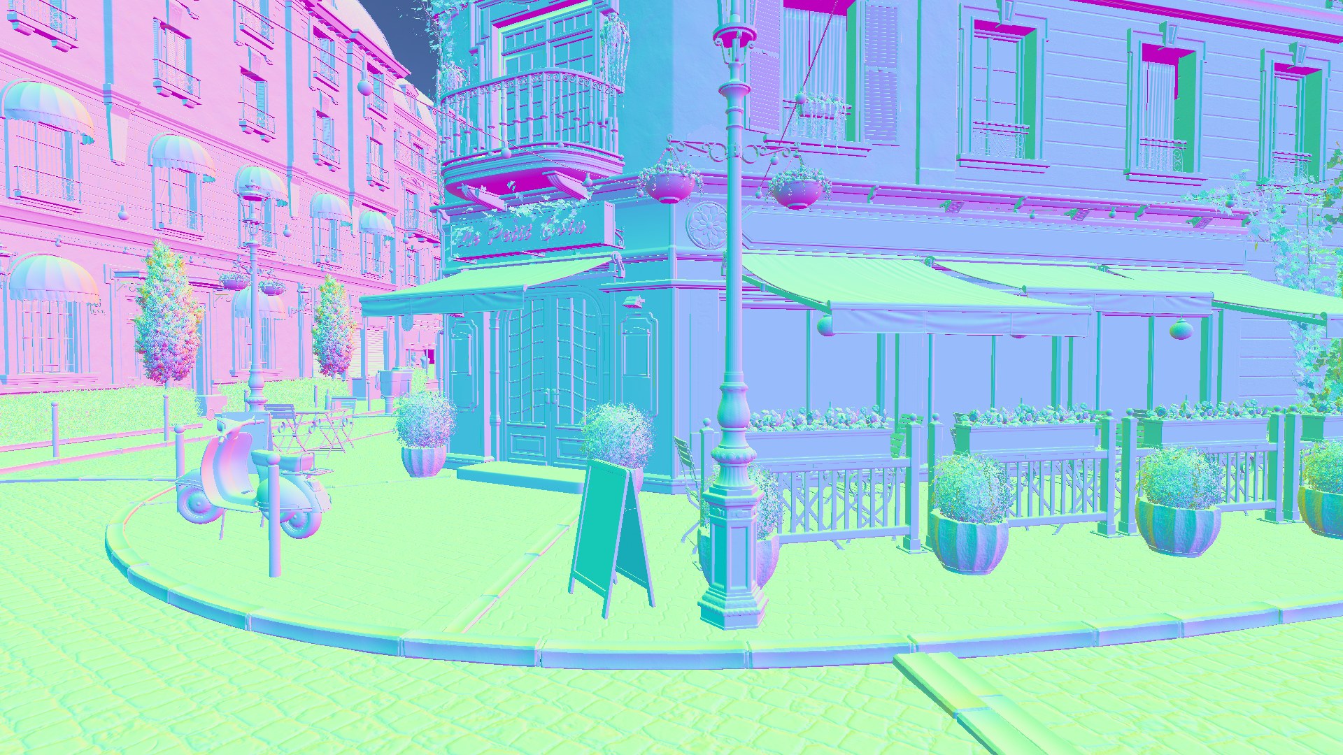 Surface normal debug view